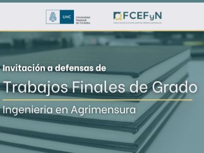Invitación a defensa de Trabajos Finales de&nbsp;Grado